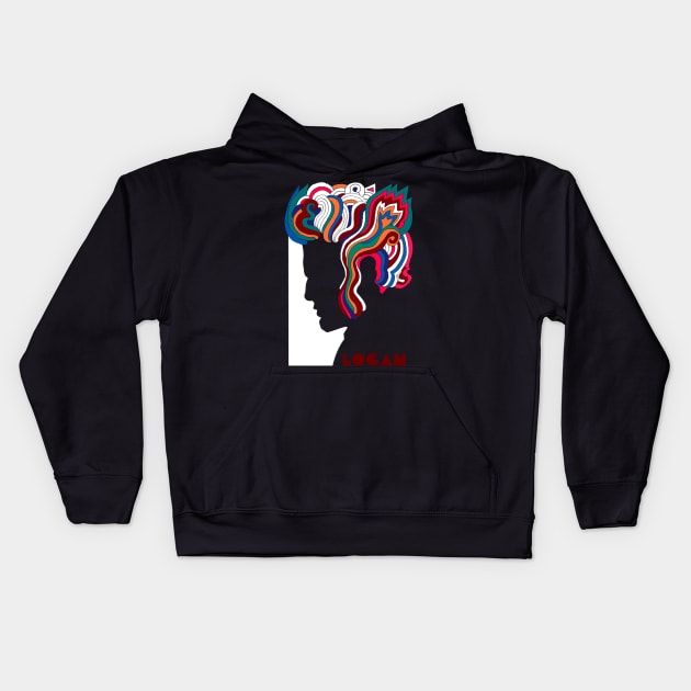 Logan Glaser Kids Hoodie by MegamiNYC